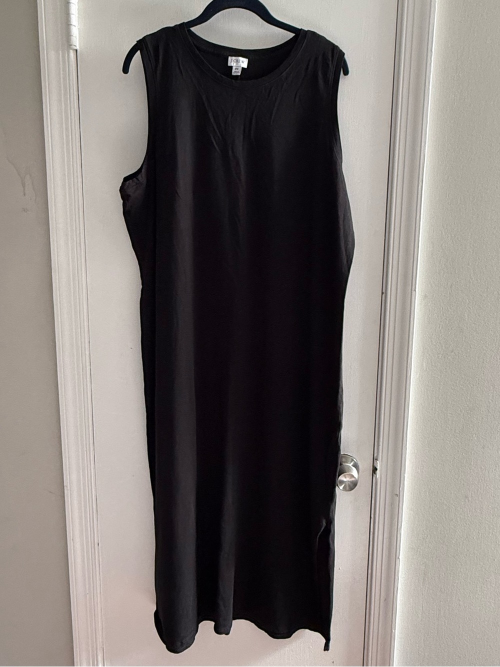 J. Crew Black Sleeveless Long Maxi Dress Size 2X